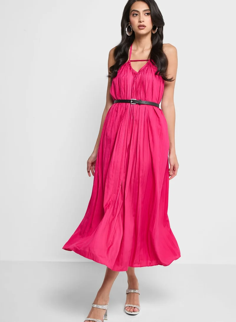 ELLA Strappy Pleated Dress