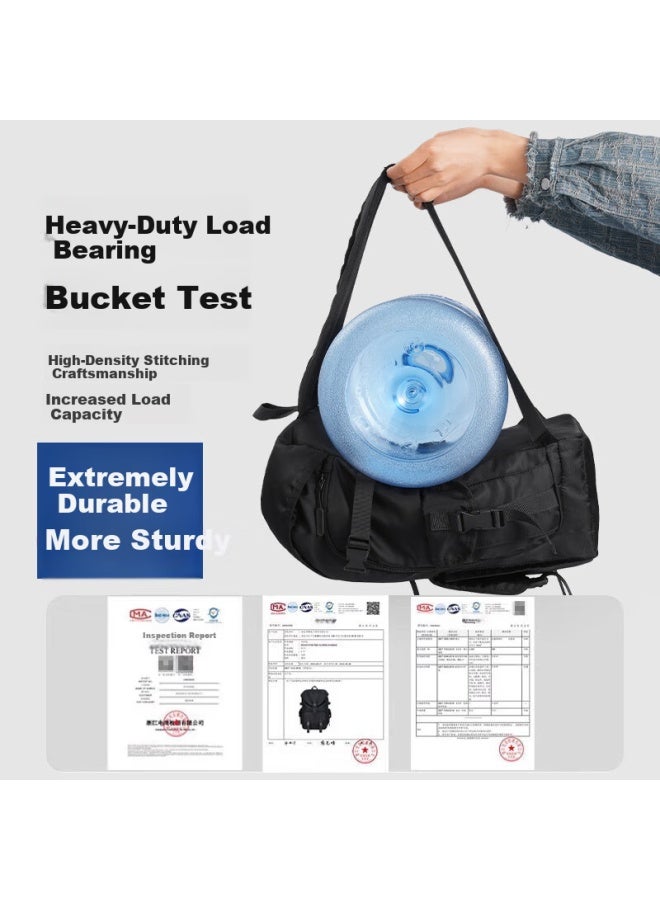 Pull Back Huili Backpack For Men, Large Capacity Travel Bag, Outdoor Street Hiking Backpack, Trendy Laptop And Bookbag For College Students - Image 4