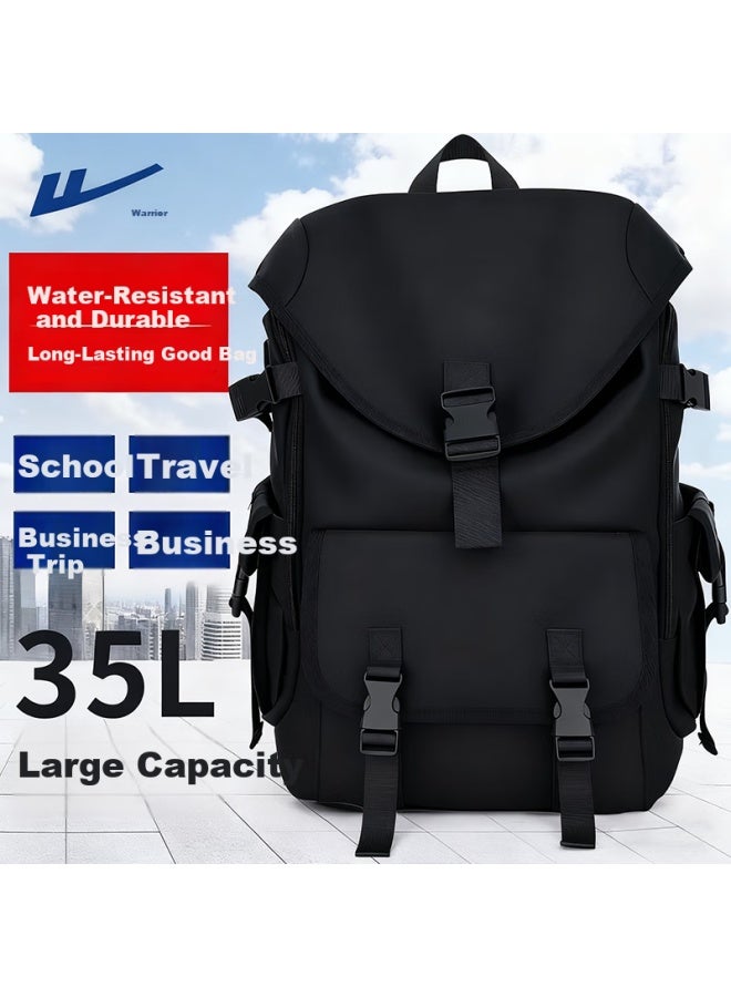 Pull Back Huili Backpack For Men, Large Capacity Travel Bag, Outdoor Street Hiking Backpack, Trendy Laptop And Bookbag For College Students - Image 1