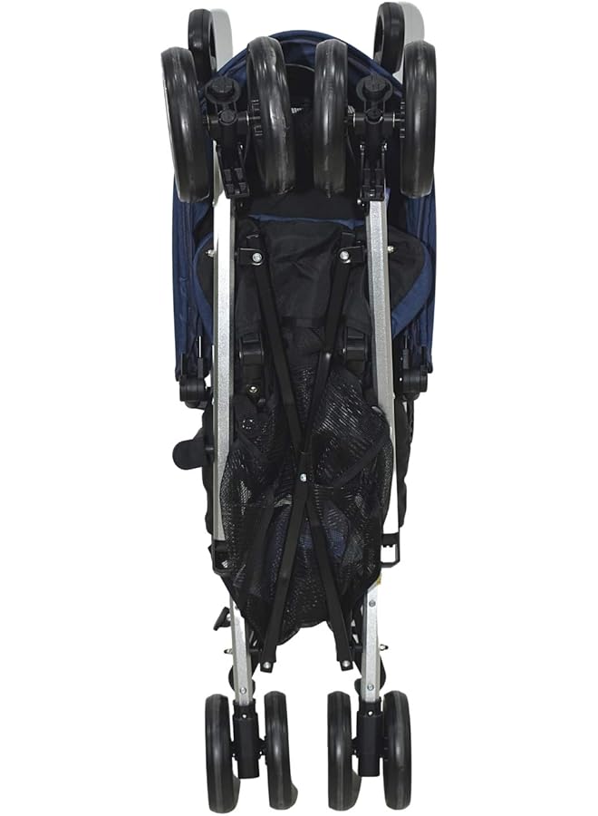 Mama Love Foldable Baby Stroller Dgl 88657 Navy - Image 4