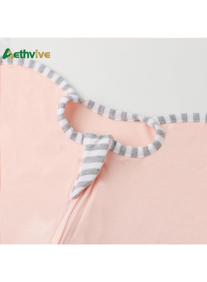 Aethvive Baby Sleep Sack, Baby Swaddle Wrap, Baby Sleeping Bag, Baby Wearable Blanket Newborn Swaddle, Swaddle Blanket With Arms, 2 Way Zipper Unisex, Ultra-Soft Newborn Sleeping Wraps - Image 5
