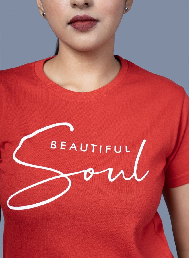 OUTLAWS Women's Pink Typography Printed Round Neck Cotton T-Shirt | Color Lock Technology | No Shrinkage | Soft, Breathable & Comfortable Everyday Wear - Image 2