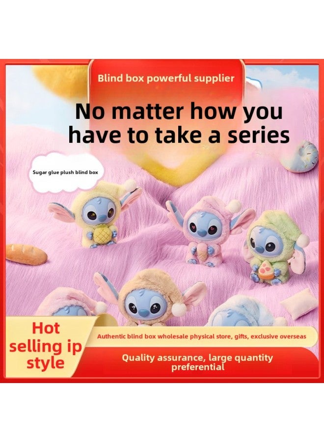 Genuine Disney Stitch Wants To Eat A Series Of Vinyl Plush Blind Box Pendants Gifts Again Sleepy-Color:Stitch Melon-eating Tumbler Series Blind Bags (3 Capsules Per Bag, Please Take 12 Bags Of The Whole Box) - Image 2
