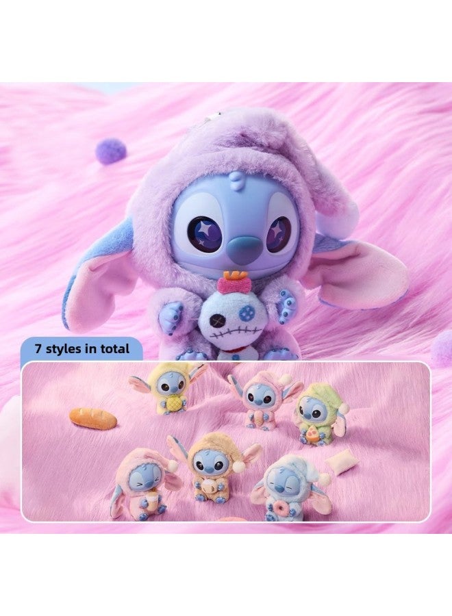 Genuine Disney Stitch Wants To Eat A Series Of Vinyl Plush Blind Box Pendants Gifts Again Sleepy-Color:Stitch Melon-eating Tumbler Series Blind Bags (3 Capsules Per Bag, Please Take 12 Bags Of The Whole Box) - Image 3