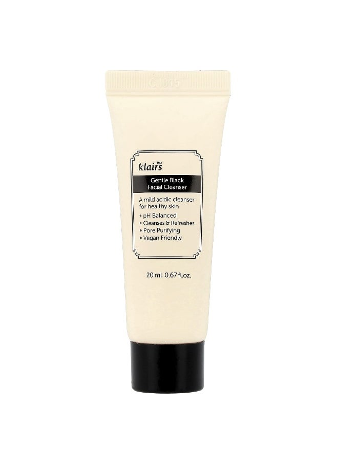 Dear,Klairs Dear, Klairs, Gentle Black Facial Cleanser, 0.67 fl oz (20 ml)  - Image 1