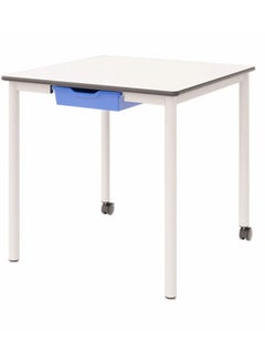 Generic Flexis Square Table with Transparent Drawer – Modern Design Ideal for Educational Spaces 