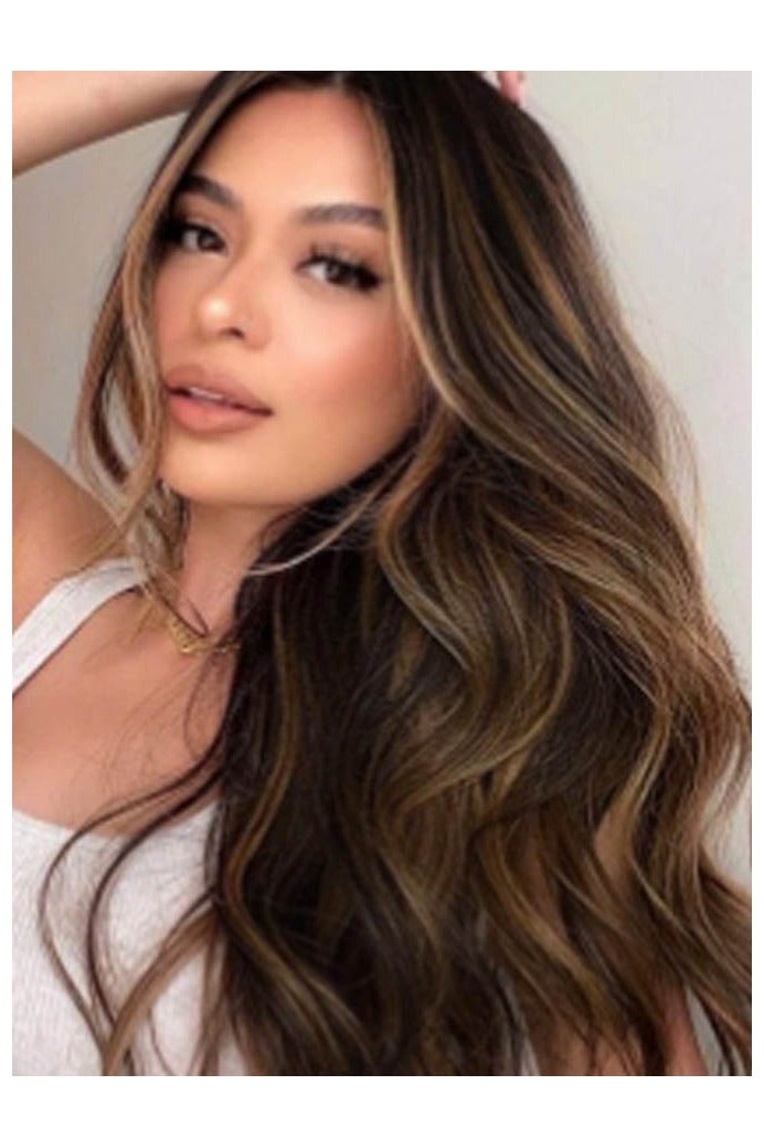 INSENSE One-Piece Natural Long Curly Hair Extension - High-Temperature Fiber Fish Line Clip-In, Easily Create Thick Curly Hairstyles for Daily Use - Image 3