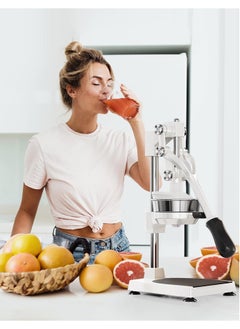 Generic Heavy metal professional squeeze hand Citrus juicer Combination of two different extrusion kits watermelon orange lemon pineapple pomegranate strawberry grape Sydney And plenty of other fruits (aluminum alloy stainless steel) white.  - Image 3