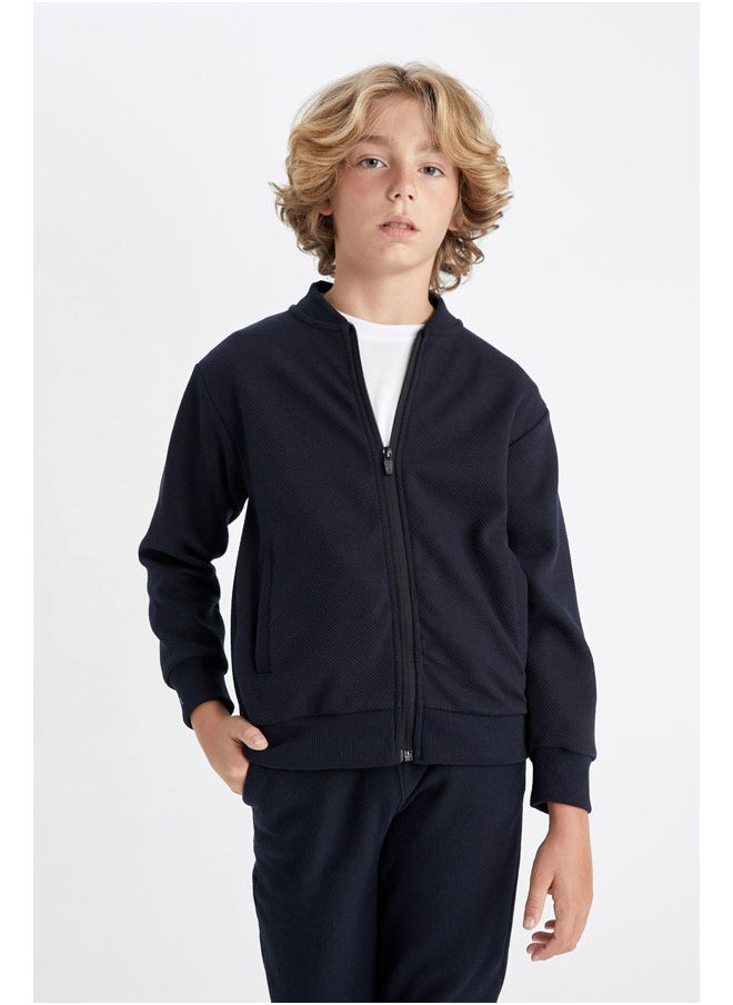 DeFacto Boy Knitted Bomber Long Sleeve Cardigan  - Image 5