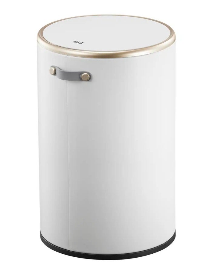 COSMO SERIES | Brushed Matte Finish | Soft-Closing | Fingerprint-Resistant | Round Deluxe Pedal Trash & Garbage Bin | Compact Design Versatile For Tight Spaces | 9 Liters