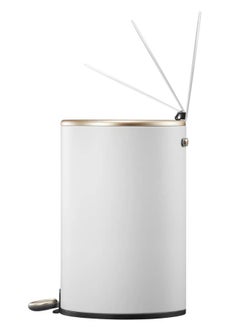 EKO COSMO SERIES | Brushed Matte Finish | Soft-Closing | Fingerprint-Resistant | Round Deluxe Pedal Trash & Garbage Bin | Compact Design Versatile For Tight Spaces | 9 Liters  - Image 4