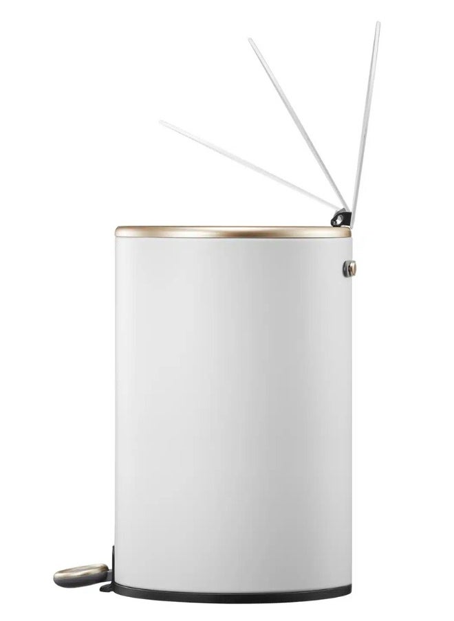 EKO COSMO SERIES | Brushed Matte Finish | Soft-Closing | Fingerprint-Resistant | Round Deluxe Pedal Trash & Garbage Bin | Compact Design Versatile For Tight Spaces | 9 Liters  - Image 4