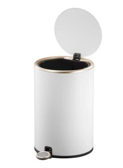 EKO COSMO SERIES | Brushed Matte Finish | Soft-Closing | Fingerprint-Resistant | Round Deluxe Pedal Trash & Garbage Bin | Compact Design Versatile For Tight Spaces | 9 Liters  - Image 5