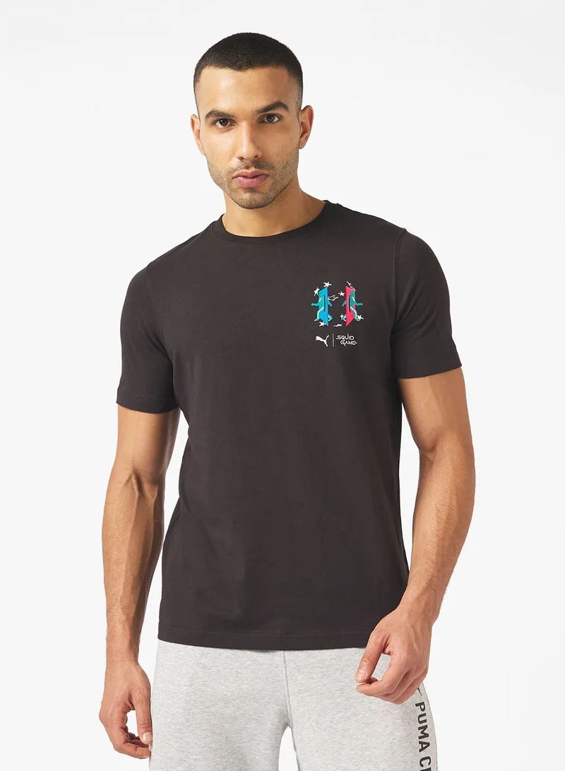 بوما تيشيرت جرافيك لعبة الحبار