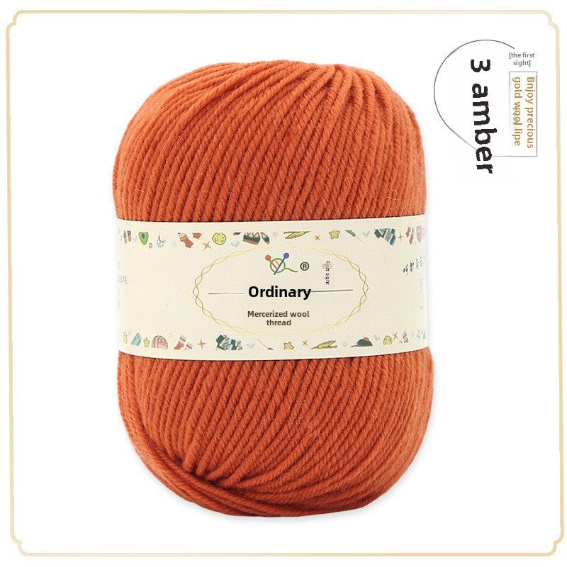 Wool Yarn Bundle DIY Knitting Crochet Scarf Sweater 31 Amber 31 Amber