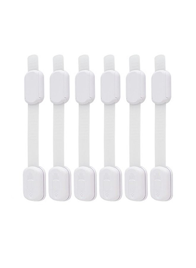 6PCS Baby Safety Lock Child Drawer Safety Lock Anti Pinch Baby Safety Lock Suitable for Cabinet Drawer Oven Refrigerator - Image 1