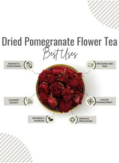 Awafi Mill AWAFI MILL Dried Pomegranate Flower | Naturally Sourced and Aromatic Floral Delight  - Image 3
