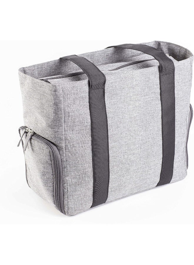 Dr. Brown’s Breast Pump Carryall Tote Bag, Heather Gray For Web - Image 3