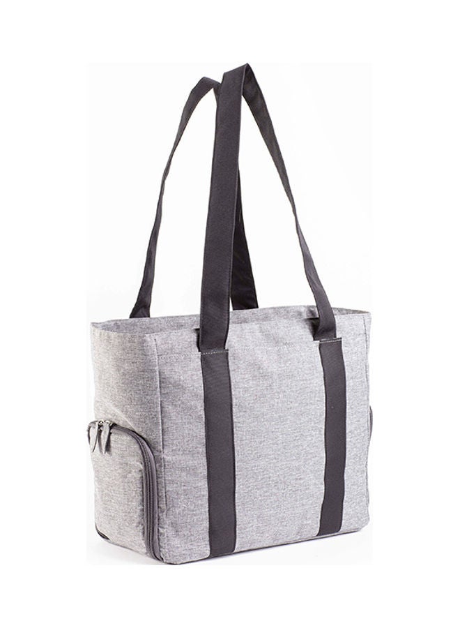 Dr. Brown’s Breast Pump Carryall Tote Bag, Heather Gray For Web - Image 1