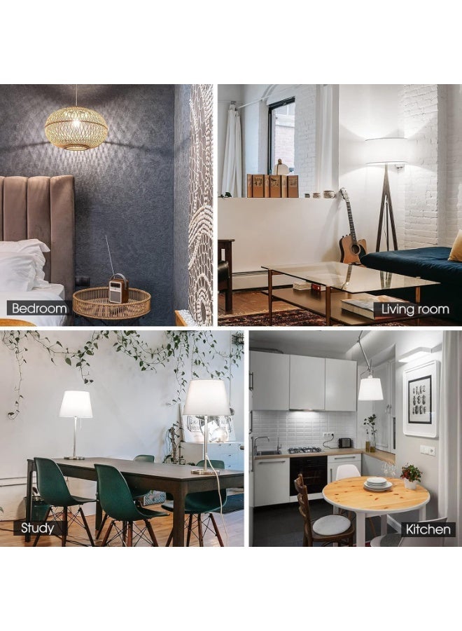 فكسر مصباح LED ١٢ واط، أبيض بارد، ضوء النهار ٦٥٠٠ كلفن، عبوة من ١٠ قطع، غير قابل للتعتيم، قاعدة E٢٧، ١٠٨٠ لومن، مصباح A٦٠ موفر للطاقة - عمر طويل، ضوء أبيض ساطع للمنزل والمكتب - Image 5