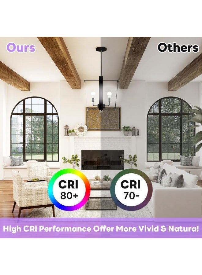 فكسر مصباح LED ١٢ واط، أبيض بارد، ضوء النهار ٦٥٠٠ كلفن، عبوة من ١٠ قطع، غير قابل للتعتيم، قاعدة E٢٧، ١٠٨٠ لومن، مصباح A٦٠ موفر للطاقة - عمر طويل، ضوء أبيض ساطع للمنزل والمكتب - Image 4