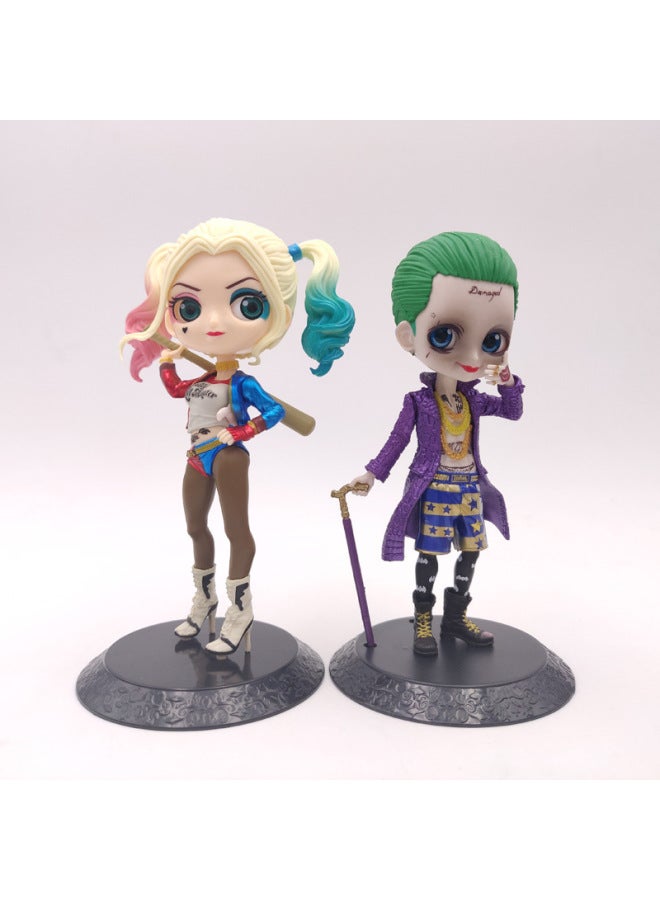 Clown Girl Harry Quinn Wonder Woman Woman Superman Catwoman Handset Car Ornaments Cake Decoration Doll-Color:Clown Woman-A - Image 4