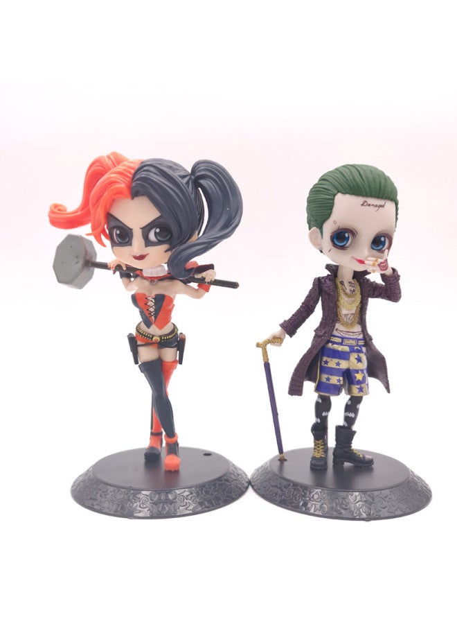 Clown Girl Harry Quinn Wonder Woman Woman Superman Catwoman Handset Car Ornaments Cake Decoration Doll-Color:Clown Woman-A - Image 5