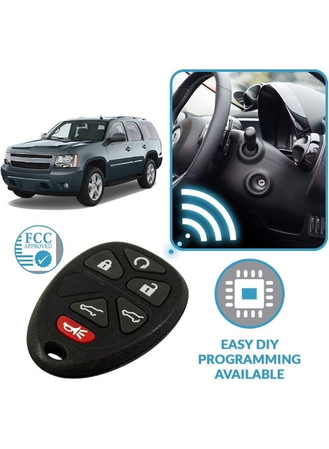 Keyless2Go Keyless Entry Car Key Replacement for Vehicles That Use 6 Button 15913427 OUC60270 Remote, Self-programming - 2 Pack - Image 5