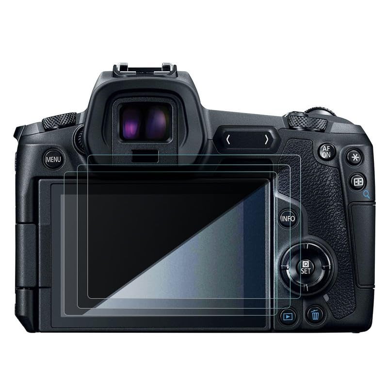 FCS DSLR Camera Screen Protector for Canon EOS R, 3 Pcs | Crystal Clear Protection with 9H Hardness Armor - Image 1