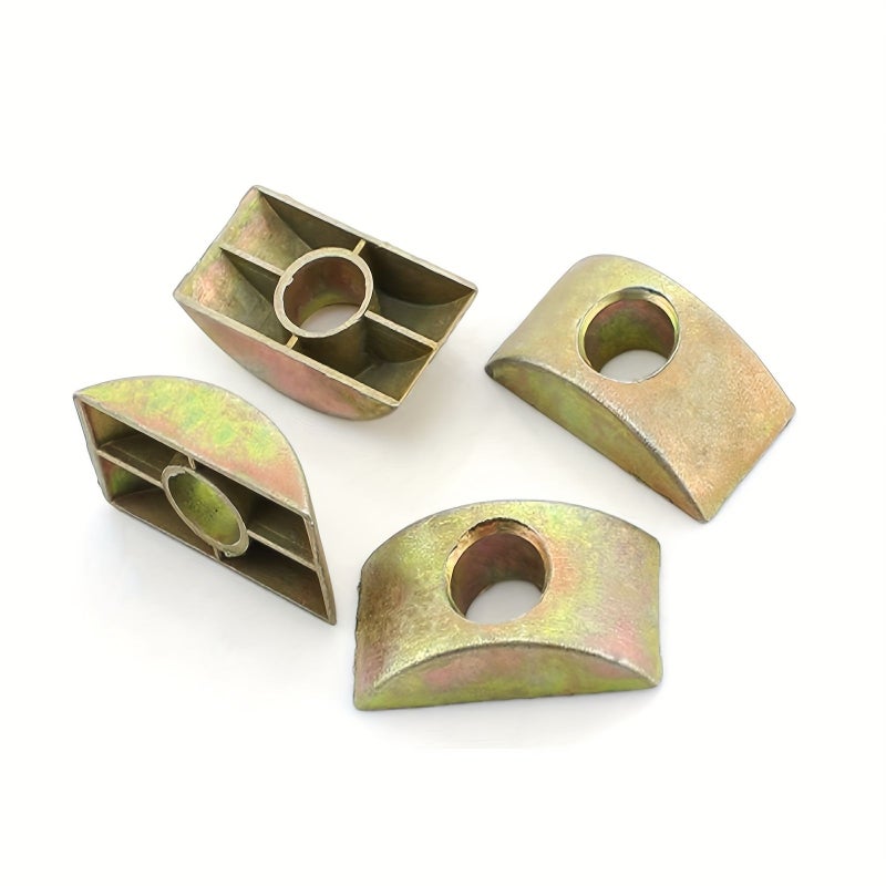 20 Pieces 8mm Hole Half Moon Nut Washer for Furniture Desks Tables Beds Stairs - Image 3