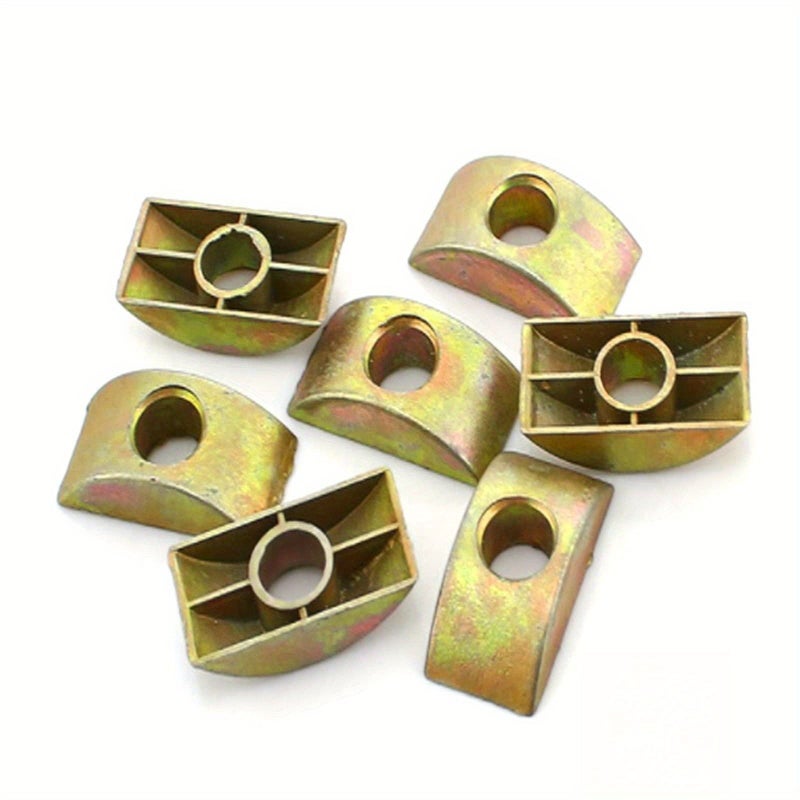 20 Pieces 8mm Hole Half Moon Nut Washer for Furniture Desks Tables Beds Stairs - Image 4