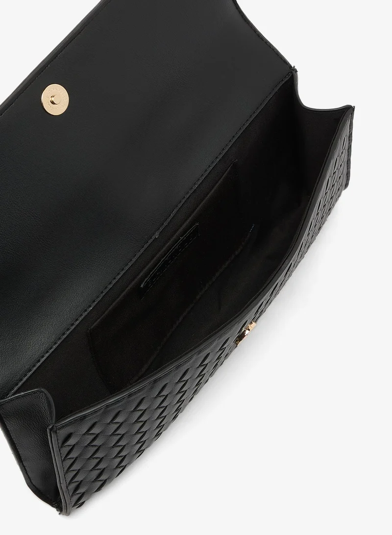 Glamorous BLACK QUILT Quilted Clutch Bag for Women | Best Price UAE