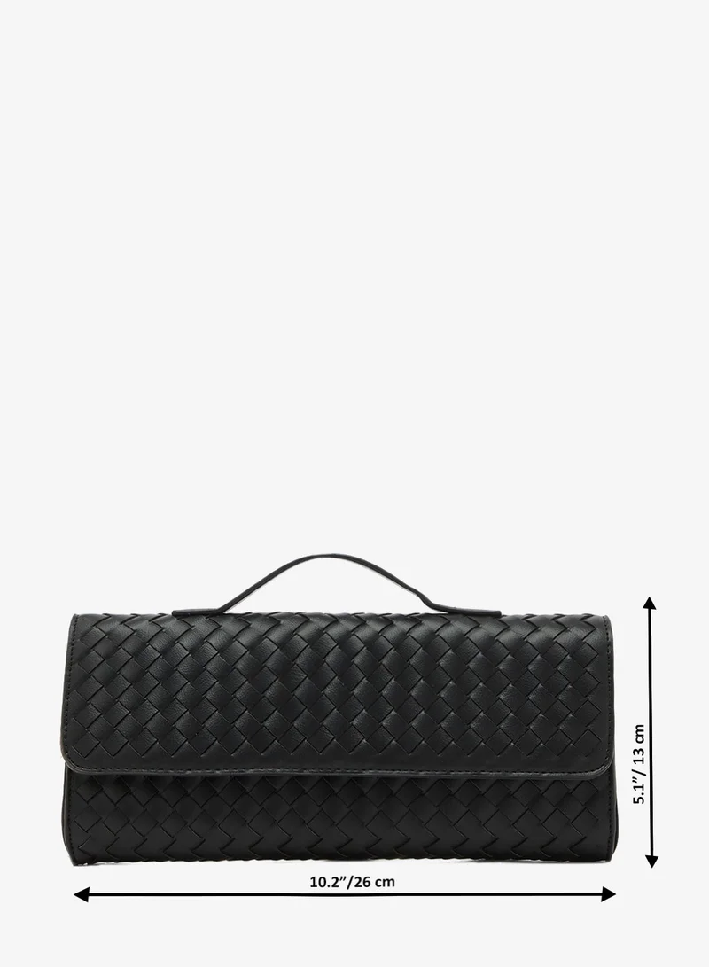 Glamorous BLACK QUILT Quilted Clutch Bag for Women | Best Price UAE