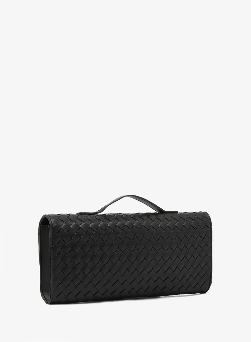 Glamorous BLACK QUILT Quilted Clutch Bag for Women | Best Price UAE