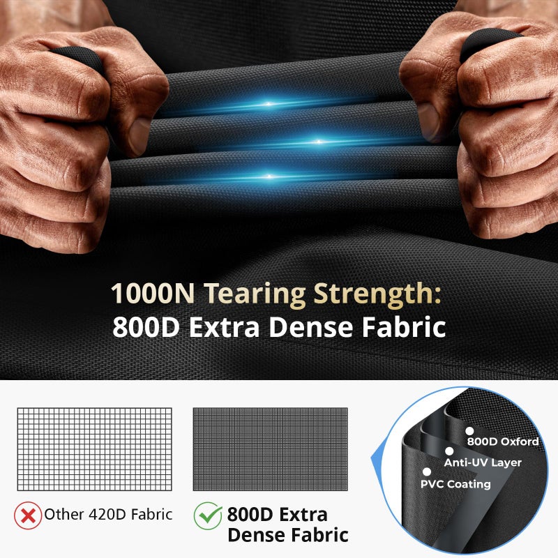 Kingly Griddle Cover for Blackstone 36" Griddle,Rip-Proof Upgraded Material Flat Top Grill Cover,Waterproof UV and Fade Resistant Grill Cover with Straps for Camp Chef and More 4-Burner Griddle - Image 2