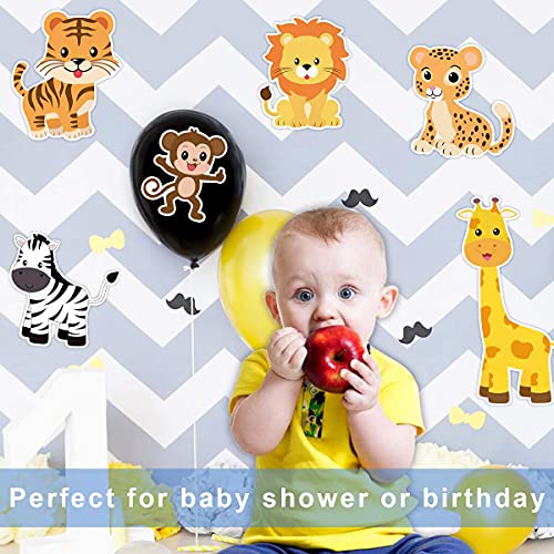 Festiko® 36 Pcs Zoo Animals Cutouts Safari Jungle Theme Birthday Party Decoration Cut-Outs for Room Decoration Birthday Decoration,Party Decoration Supplies - Image 5