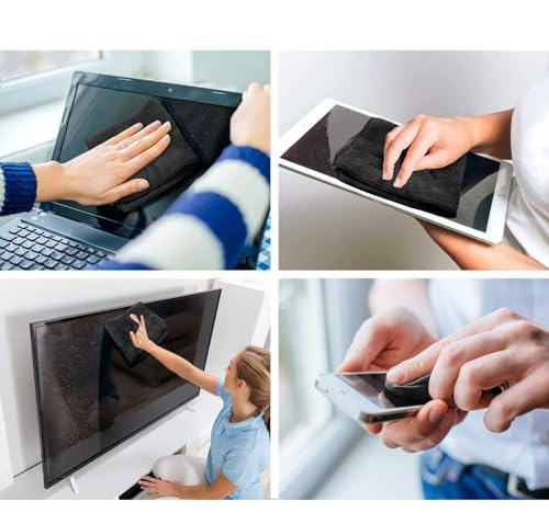 EVEO Computer Screen Cleaner Spray Kit, Streak-Free, TV Screen Cleaner for Smart TV, LCD, LED, OLED, Wipe Microfiber Cloth for Monitor, Laptop, iPad, Car, 6.7oz, 1 Pack - Image 3