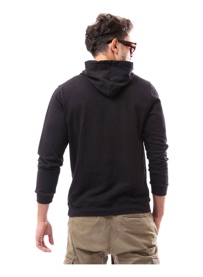 Andora Slip On Solid Comfy Hoodie_Black - Image 4
