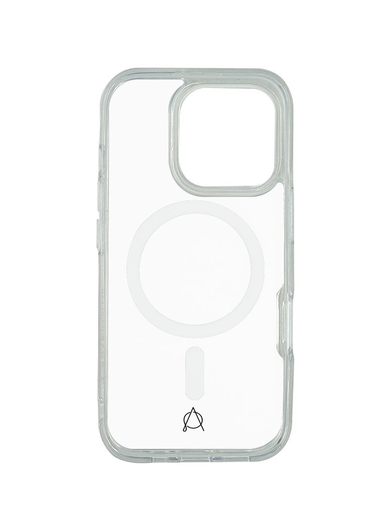A-CASE A-Case itsmycase Series Aras a Powerful Magneticfor Stability & Durability Strong Magntic Transparent Case Compatible with iPhone 16 Pro - Clear  - Image 3