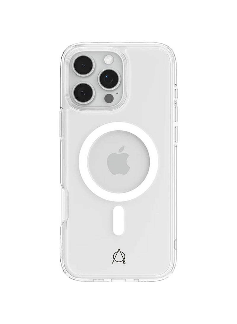 A-CASE A-Case itsmycase Series Aras a Powerful Magneticfor Stability & Durability Strong Magntic Transparent Case Compatible with iPhone 16 Pro - Clear  - Image 2