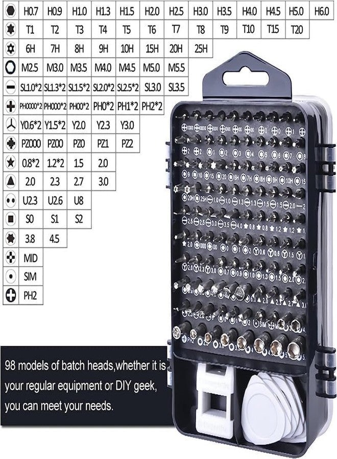 DS ENTERPRISE 115 in1 Precision Screwdriver Set, Maintenance Tools With Case for Electronics, Interchangeble Multipurpose Magnetic Slot Wrench Bits Repair Kit, Combination Screwdriver Set for Home Appliance - Image 4