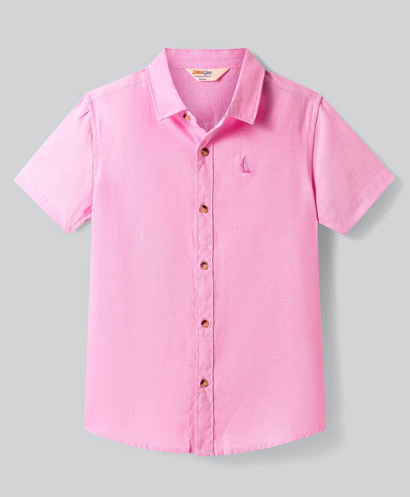 Primo Gino Primo Gino Embroidered Shirt - Pink