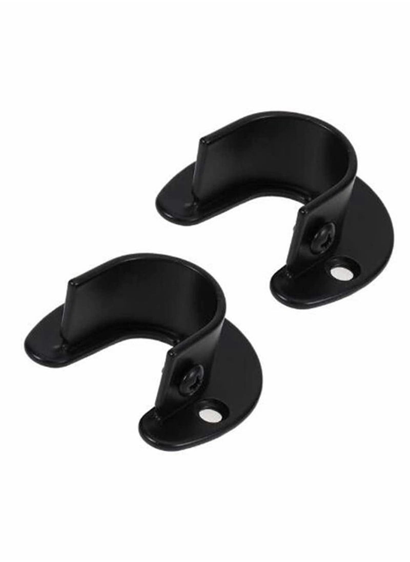Y&D Closet Rod End Support, Wardrobe Pipe Lever Shower Curtain Hanging Tube Bracket Rail Holder  - Image 3