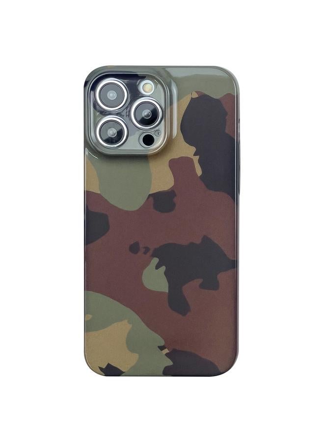 S-TOP Case For iPhone 13 Pro Camouflage Pattern Film PC Phone Case - Image 1