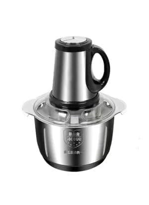 CHALISA CHALISA Stainless Steel Electric Meat Grinders with Bowl Heavy for Kitchen Food Chopper Vegetable Fruit Mixer Blender Chopper Juicer Big Capacity 3 Liter  - Image 1