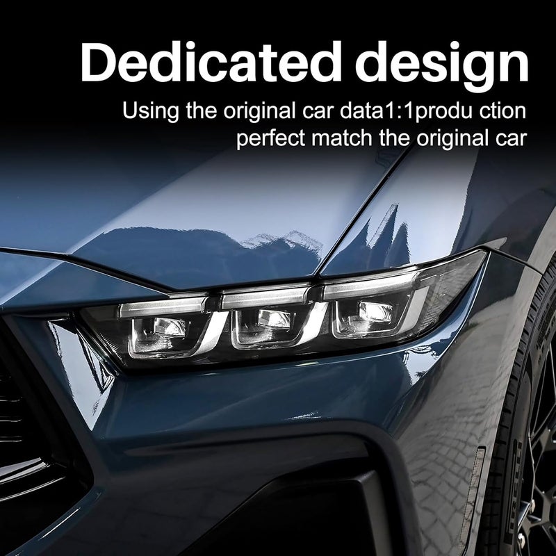 KUNGKIC Wide Headlight Protection Film for Ford Mustang 2024 2025 - TPU Scratch Guard - Image 5