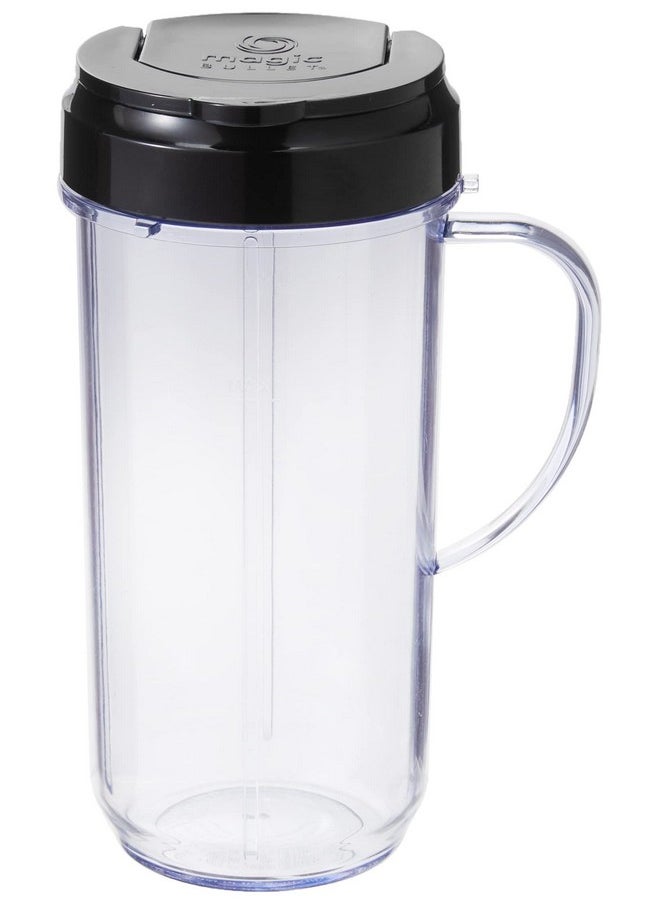 Magic Bullet Magic Bullet 22 Ounce Travel Mug with Flip Top Lid, Black  - Image 1