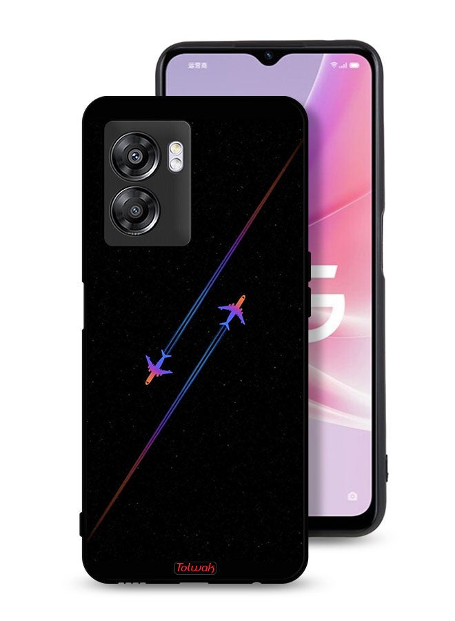 Tolwak Oppo A57 5G Protective Case Cover Airplanes Art - Image 1