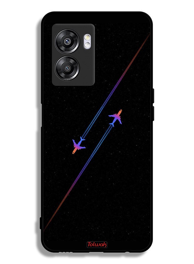 Tolwak Oppo A57 5G Protective Case Cover Airplanes Art - Image 2