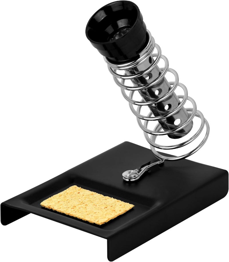 Conext Link 1pc Soldering Iron Stand Spring Holder Support Station Solder Gun Sponge Metal （87075） - Image 1